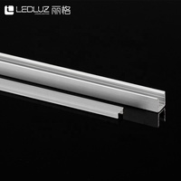 Profilé LED en aluminium fin à montage en surface pour bande COB de 5 mm, éclairage commercial pour armoire, étagère, placard