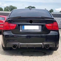 MRD MP Diffuser belakang BMW E90 E92 E93 M, olahraga serat karbon m-tech dengan ujung knalpot ganda tunggal