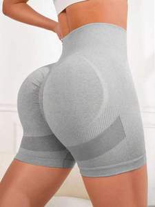 Shorts de yoga <span class=keywords><strong>double</strong></span> push-up pour femmes, leggings de sport, vêtements de sport, vêtements de course à pied, pantalons de yoga, collants sans couture avec effet push-up - Product Image 6