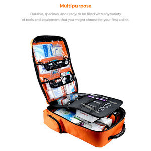 Venta al por mayor de mochila Oxford de nailon con cremallera Simple de emergencia al aire libre para supervivencia impermeable botiquín de primeros auxilios senderismo ambulancia Maratón - Product Image 3