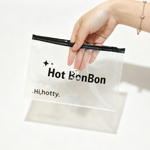 Custom Printed PE Slider Zipper Clothing Bags | Transparent Recyclable Packaging for <b>Garments</b> Underwear - Product Image 6