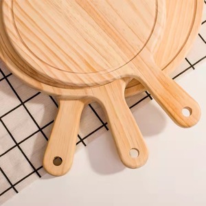 เขียงไม้ทรงกลมพร้อมด้ามจับสำหรับใช้ในครัว - Product Image 4