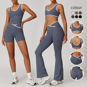 <span class=keywords><strong>Abbigliamento</strong></span> Sportivo Personalizzato di Alta Qualità per Pilates, <span class=keywords><strong>Abbigliamento</strong></span> da Palestra e Fitness, <span class=keywords><strong>Abbigliamento</strong></span> da Allenamento a Vita Alta Incrociata per Donne, Produttore di <span class=keywords><strong>Abbigliamento</strong></span> Attivo da Palestra - Product Image 1