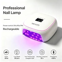 Nouvelle Lampe à Ongles LED Portable Magic One PRO 2026 de Haute Qualité avec Batterie Rechargeable, Lumière d'Ambiance LED et Base Métallique Intégrée avec Miroir