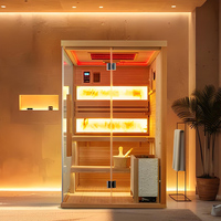 Salle de sauna finlandaise à vapeur, sauna sec en bois pour intérieur, à vendre