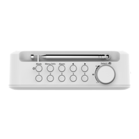Reloj despertador de Radio DAB + con pantalla LCD, Radio AM/FM multifuncional, toma USB, fuente de alimentación de CA, función ESTÉREO