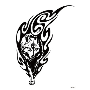 Nuevas Pegatinas <span class=keywords><strong>de</strong></span> Tatuajes Temporales Coloridas y Vibrantes con Diseño <span class=keywords><strong>de</strong></span> <span class=keywords><strong>Zorro</strong></span> y Lobo, Resistentes al Agua, para Mujeres, Hombres, Adultos y Adolescentes - Product Image 4