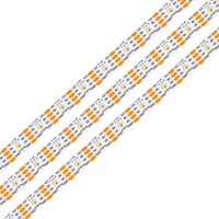 Bande LED à pixels RVBW WS2815 adressables individuellement, 12V, 30/60/96/144 pixels, contrôlable par application