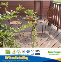 Planches de terrasse en WPC durables 21x145mm pour jardin extérieur