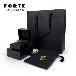 Forte Jewelry Packaging Ring <b>Boxes</b> Necklace Jewellery Display Custom Leatherette Paper <b>Earring</b> Package Wholesale Jewelry <b>Boxes</b> - Product Image 4
