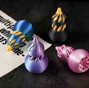 Jouet anti-stress en plastique imprimé en 3D, gourde spirale rotative, effet infini, pour la relaxation et la concentration, unisexe - Product Image 1