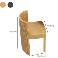 Ensemble bistrot pliable en rotin PE pour balcon et espace extérieur, table et chaises en osier pour patio, jardin et conversation en convivialité