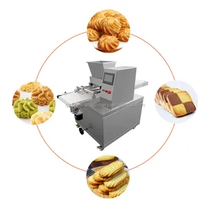 Mini machine à déposer les biscuits entièrement automatique et bon marché Machine à fabriquer les biscuits les macarons les gâteaux les biscuits en acier inoxydable