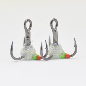 Anzuelos Triples para Pesca en Hielo, Acero con Alto Contenido de Carbono, Mini Señuelo Metálico - Product Image 2