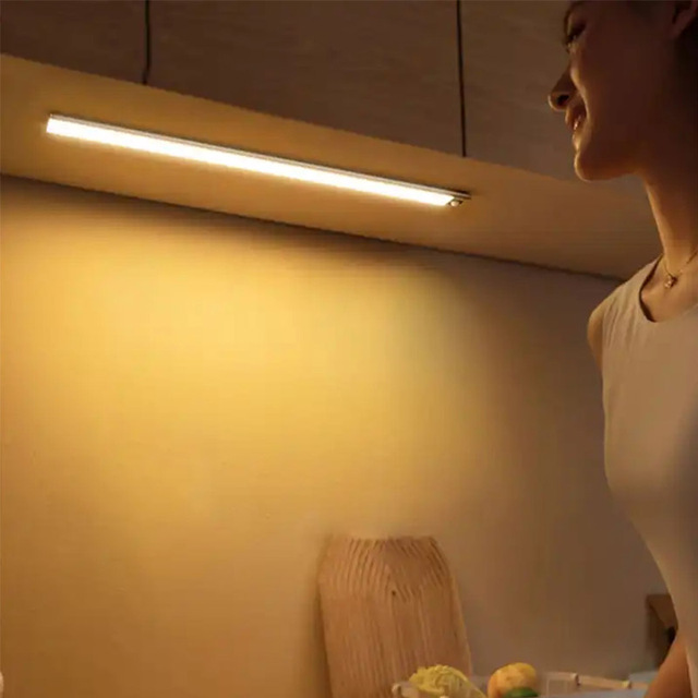 Ultra-Thin Led Motion Sensor Light Indoor Lighting Dimmable Usb Rechargeable Kitchen Wardrobe Cabinet Lights