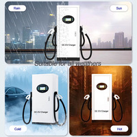 Station de recharge DC pour véhicules électriques 120 kW à montage au sol, vente directe usine, chargeur rapide double pistolet, compatible GB/T CCS NACS