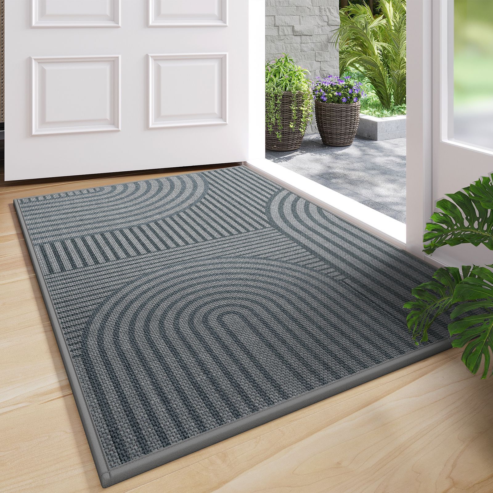 Tapis d'entrée Sallyma - Gris montagne