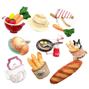 Jouets alimentaires <span class=keywords><strong>de</strong></span> simulation Yijia: petit-déjeuner, pain, lait, thé <span class=keywords><strong>de</strong></span> l'après-midi, pot à soupe, décoration <span class=keywords><strong>de</strong></span> cuisine, référence tridimensionnelle - Product Image 1