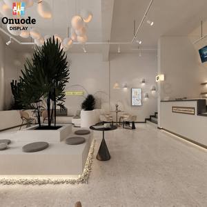 Quiosco de Café Moderno con Iluminación LED para Diseño de Cafeterías, Exhibición y Almacenamiento en Cafeterías y Bares - Product Image 5