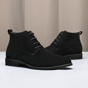 Botas Personalizadas de Hombre con Cordones, de Piel Sintética, para Moda, Trabajo al Aire Libre y Uso Casual - Product Image 4