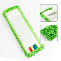 Recharge de tête de balai serpillère en microfibre industrielle classique, colorée, pour balai plat, outil de nettoyage