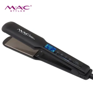 Lisseur à cheveux personnalisé privé pour salon avec écran tactile LCD Réglage rapide de la chaleur Lisseur à cheveux professionnel