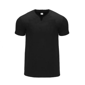 Summer Small V-Neck Fashion Black Pure Cotton Sports T-Shirt Casual Fashionable Breathable Blank Training plain t shirt - Product Image 1