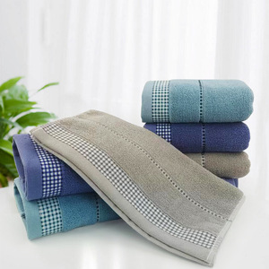 ผ้าเช็ดหน้าผ้าฝ้ายแท้ 34x74 ซม. ลายตารางหมากรุก สำหรับใช้เป็นของขวัญ - Product Image 2