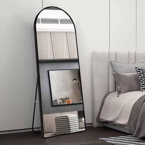 Miroir de maquillage mural et sur pied, moderne, élégant, contemporain, luxueux, tendance, argenté, double usage - Product Image 5