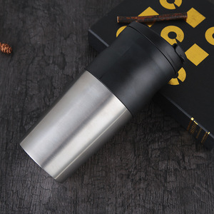 Taza de Viaje con Molinillo de Café Eléctrico Creativo, Acero Inoxidable Blanco, Conservación del Calor de 12 a 24 Horas, Diseño Portátil - Product Image 2