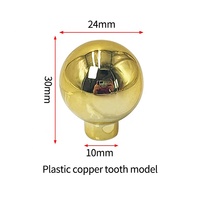 Kenop plastik bulat emas pegangan laci furnitur bola bulat kenop pintu pegangan laci furnitur kenop kabinet dapur