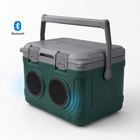 Glacière isotherme portable 21L pour pique-nique, barbecue et camping en plein air avec haut-parleur Bluetooth intégré