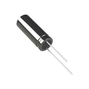 ตัวเก็บประจุแบบ Through Hole รุ่น Original 1 mF CAP ALUM 1MF 20% 10V RADIAL TH รหัส REF0820102M010K - Product Image 1