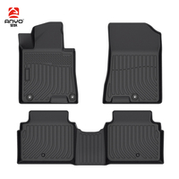 Accessoires de voiture Ensemble complet de tapis de pied de voiture en TPE tous temps personnalisés pour Hyundai Grandeur IG 2016-2019 Tapis de voiture