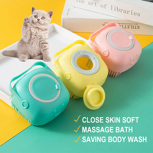 New <b>Hair</b> Cute Portable Travel Silicone Super Soft Brsitles Scalp Massager Yellow Shampoo <b>Brush</b> Plastic <b>Toddler</b> Cleansing <b>Brush</b> - Product Image 5