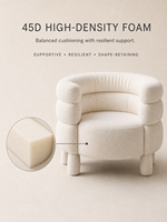 Fauteuil d'appoint individuel rembourré en cuir pleine fleur ou tissu, confort et détente, pour salon et salle à manger, directement de l'usine