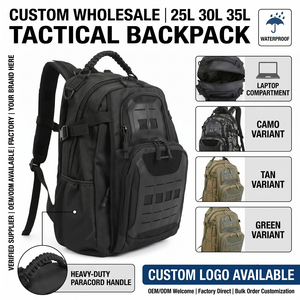 Custom Wholesale New Style 25l 30l 35l Waterproof <b>Backpack</b> Tactical <b>Backpack</b> With Laptop Compartment - Product Image 1