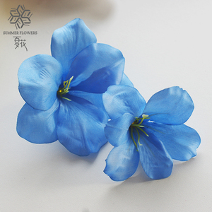 여름 꽃 핫 세일 실크 천 인공 글라디올러스 꽃 플라스틱 인공 꽃 - Product Image 1