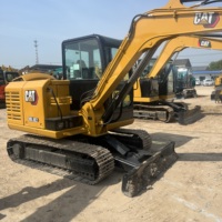 Mini-excavatrice Cat305.5E2 d'occasion, système hydraulique haute performance, excavatrice sur chenilles Cat305.5E2 pour travaux de terrassement