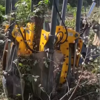 Nouvelle machine de transplantation d'arbres d'usine, transplanteur hydraulique d'arbres, machine de déracinement d'arbres portable, moteur de construction 9-12 tonnes