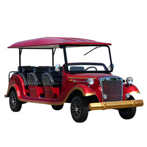 Nieuwe elektrische vierwielige stalen sightseeingbus, klassiek model, 8-11 zitplaatsen voor toeristische attracties en luchthavenvervoer - Product Image 2