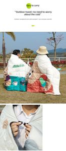 Printed140*200 Cm Lightweight Winter Down Waterproof Windproof Camping <b>Blanket</b> to Keep Warm in Cold Weather - Product Image 2