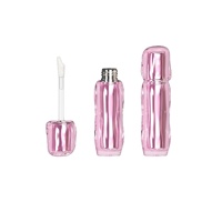 Tube de gloss à lèvres Water Wave avec double compartiment intérieur et extérieur, emballage cosmétique vide pour baume à lèvres et huile à lèvres