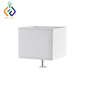 Bán buôn hiện đại tùy chỉnh đèn bao gồm khách sạn Đèn Shades vòng vuông vải trắng bảng hoặc Đèn tường Linen bóng râm Chụp đèn - Product Image 5