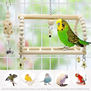 7 Packs Bird <strong>Parrot</strong> Swing Chewing <strong>Toys</strong> Natural Wooden Bird Tearing <strong>Toys</strong>