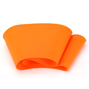 Protection anti-éclaboussures en silicone orange personnalisée 22-28CM pour poêle, couvercle de casserole, écologique et durable pour la cuisson - Product Image 3