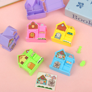 Mini-villa autonome à construire soi-même pour enfants de 4 à 6 ans, jouet de jeu d'imitation avec meubles et figurines - Product Image 3