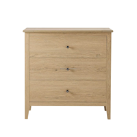 Coffre en bois moderne à 3 tiroirs pour meubles de maison grande capacité économiser de l'espace pour le salon chambre à coucher villa salle à manger hôtel
