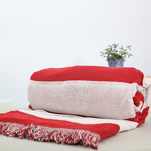 Coperta Decorativa Vintage con Bandiera Americana e Britannica, Tessuto Jacquard, per Divano e Letto - Product Image 3