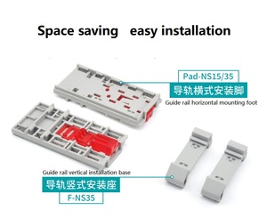 Utl jut15 loạt phân phối điện nối Din Rail khối thiết bị đầu cuối gắn pad ptfix phụ kiện - Product Image 4